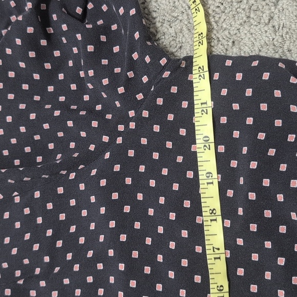 LOFT Outlet Rayon Square Polka Dot Print Casual Dress Size XL - Picture 9 of 11